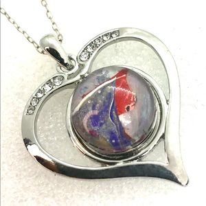 Heart Necklace Handmade 20mm snap SN20